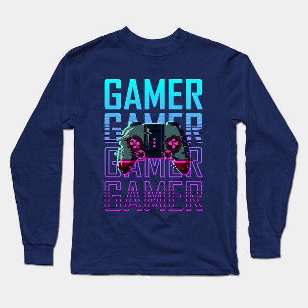 im a gamer Long Sleeve T-Shirt by  Memosh Everything 